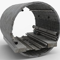 Metro Tube - Train tunnel Railway