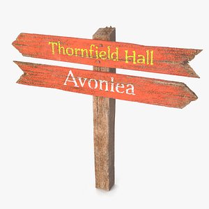 Aged Wooden Pointer Billboard