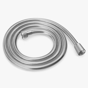Shower Hose Chrome 3D model