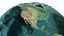 Terra Água Globo 3D Sem Nuvem