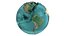 Terra Água Globo 3D Sem Nuvem