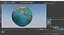 Terra Água Globo 3D Sem Nuvem