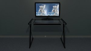 free 3ds mode glass computer desk