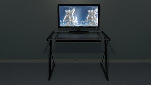 Glass Computer Desk