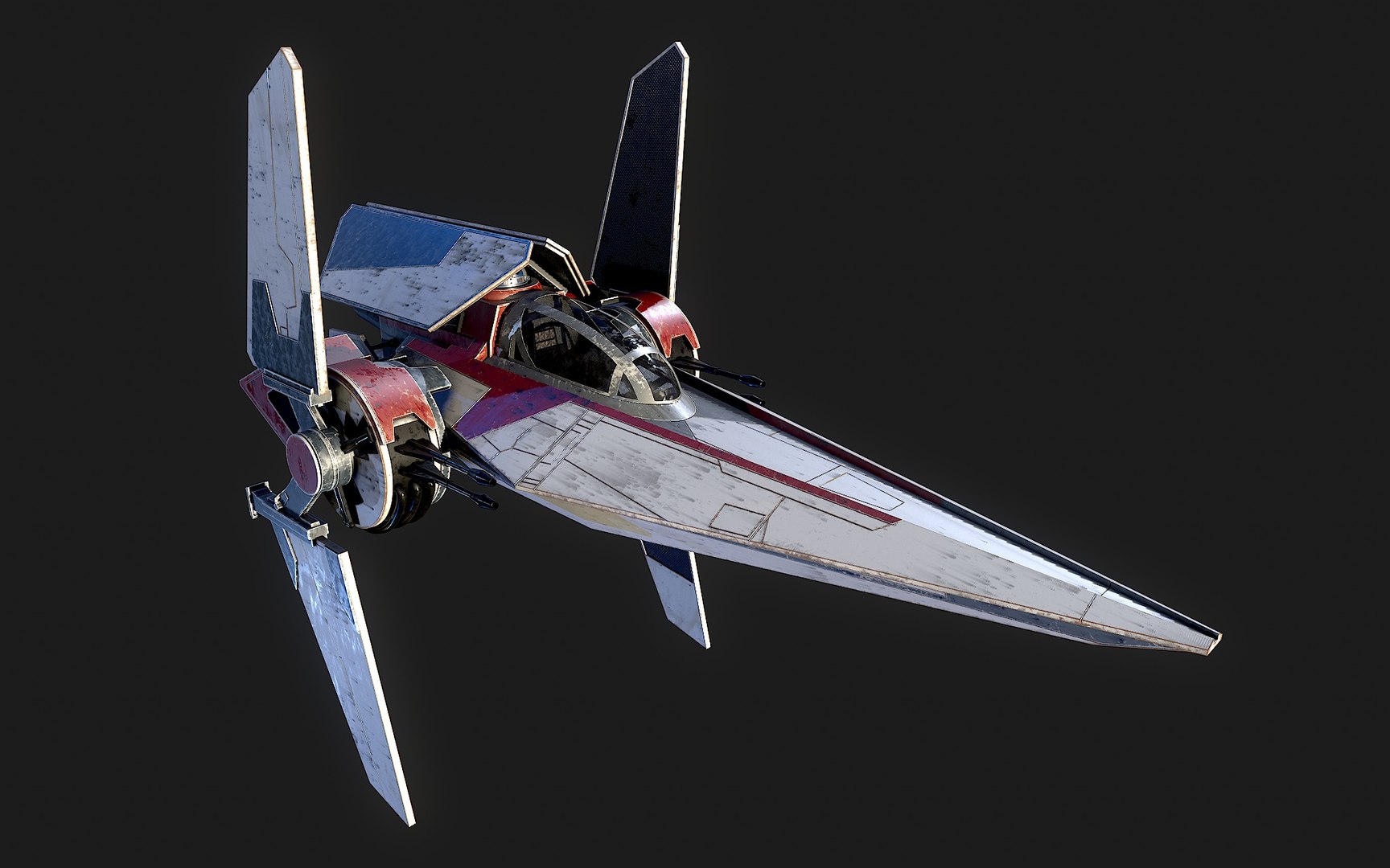 V wing. V Wing 3d model.