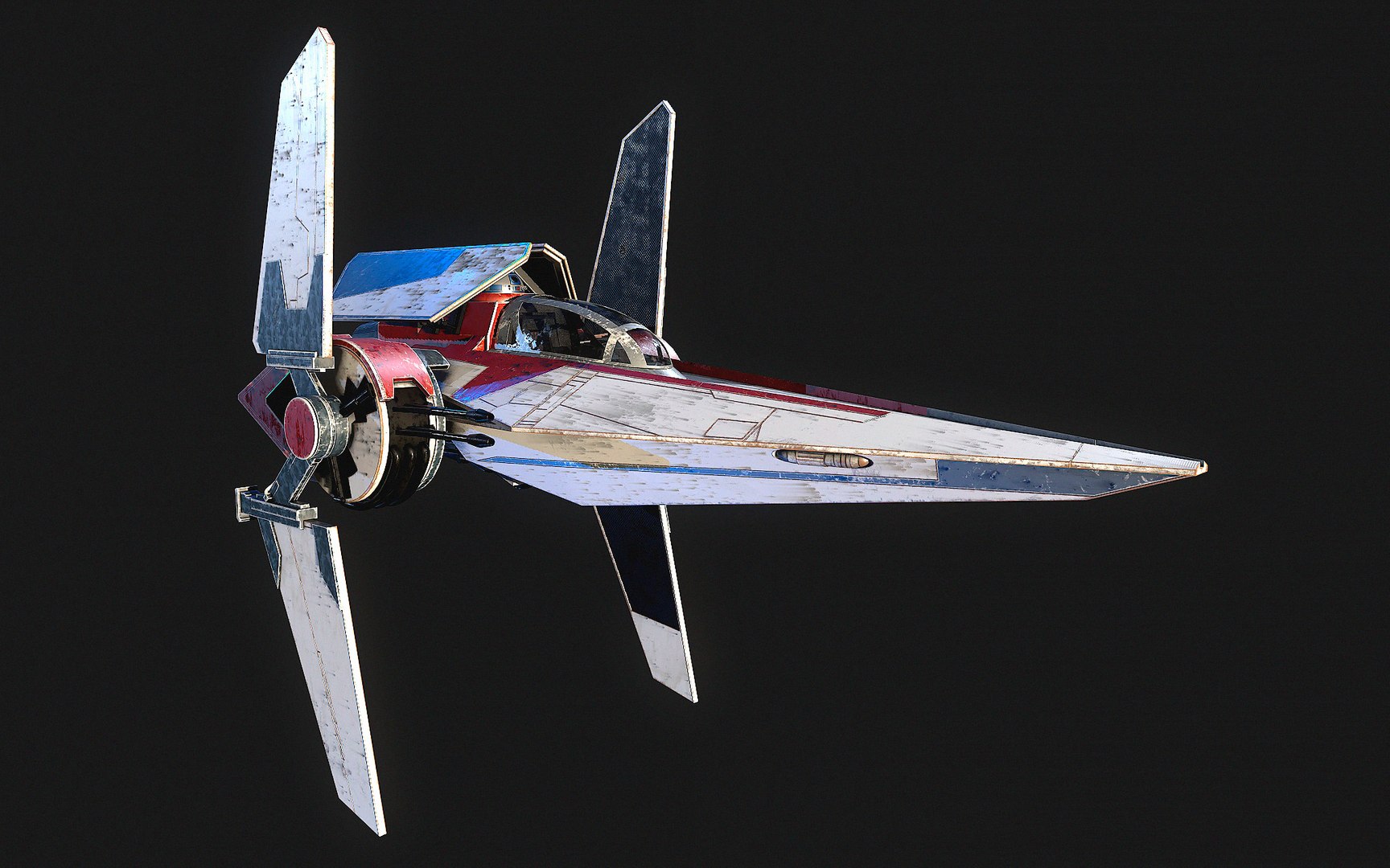 V wing. Star Wars Proton Torpedo.