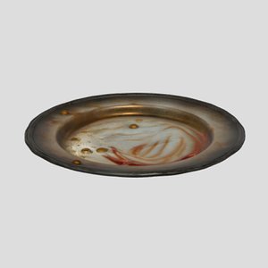 Dirty Metal Plate 3D