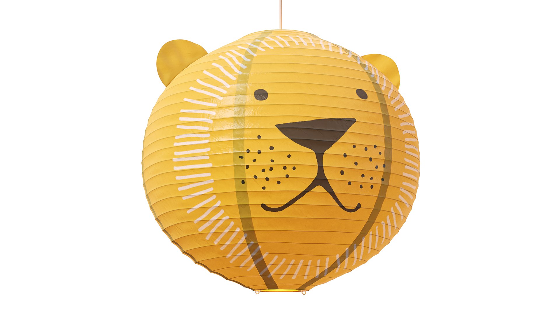 Habitat Kids Lion Paper Pendant Shade 3D Model - TurboSquid 2195358