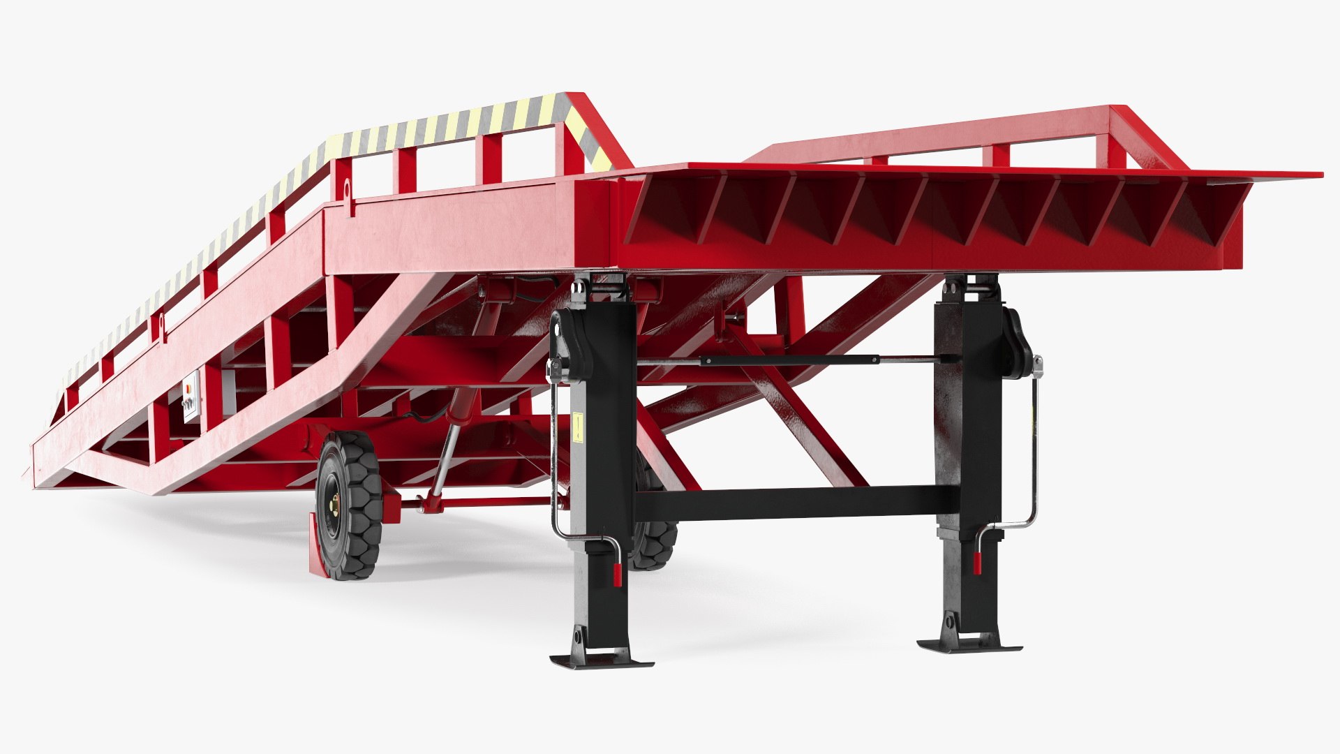 Mobile Loading Dock Ramp Red model - TurboSquid 1719800