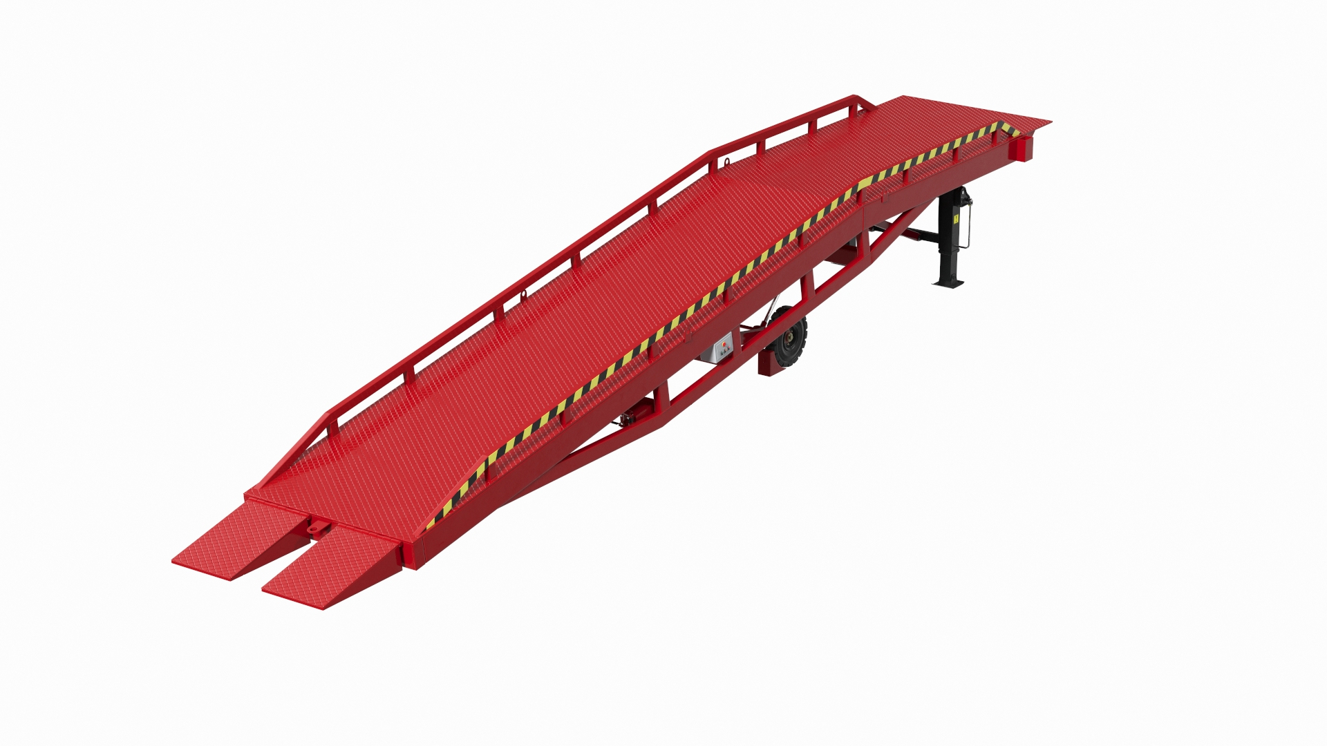 Mobile Loading Dock Ramp Red Model - TurboSquid 1719800
