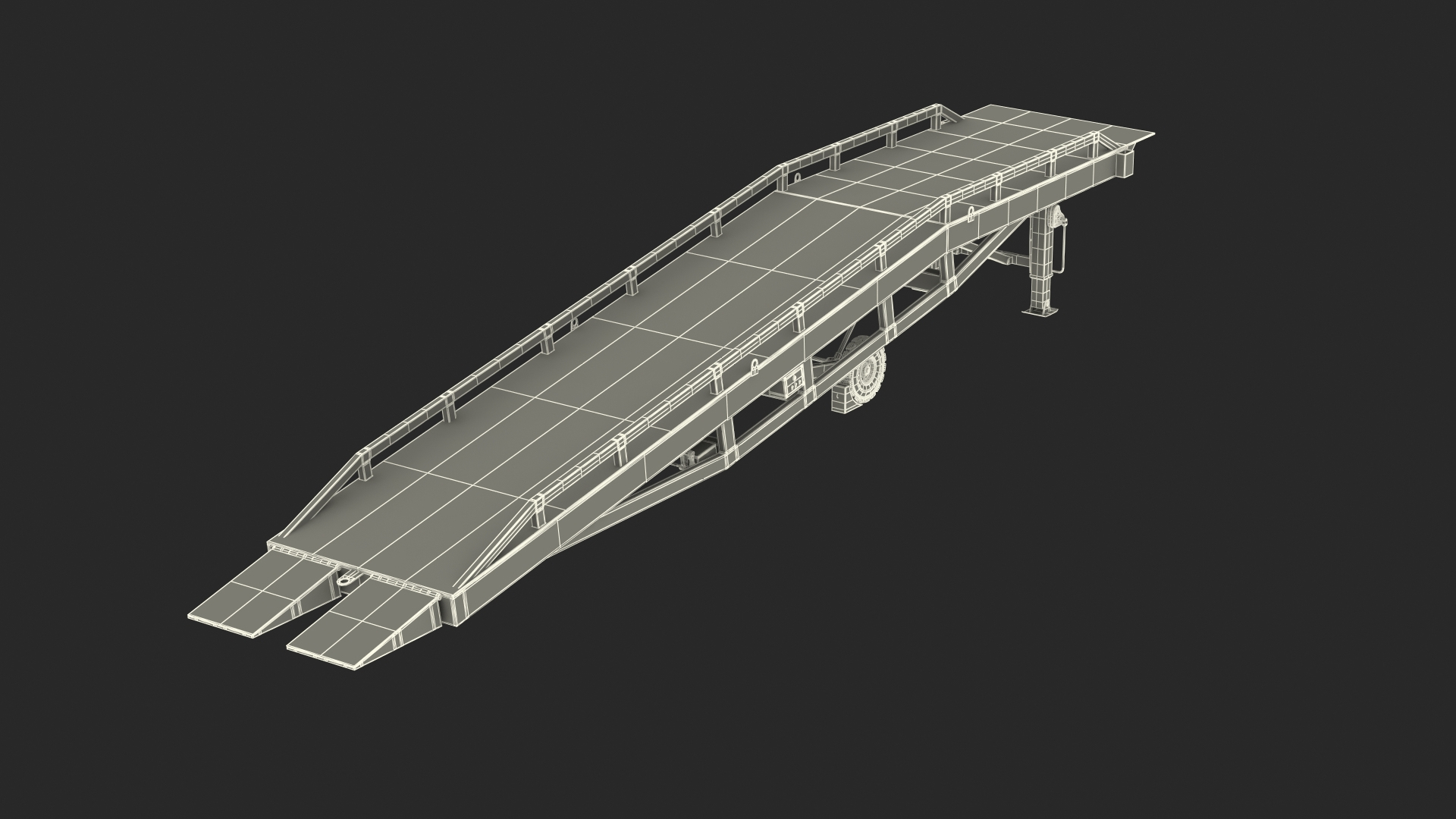 Mobile Loading Dock Ramp Red Model - TurboSquid 1719800