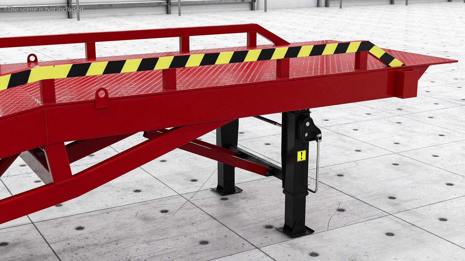 Mobile Loading Dock Ramp Red model - TurboSquid 1719800