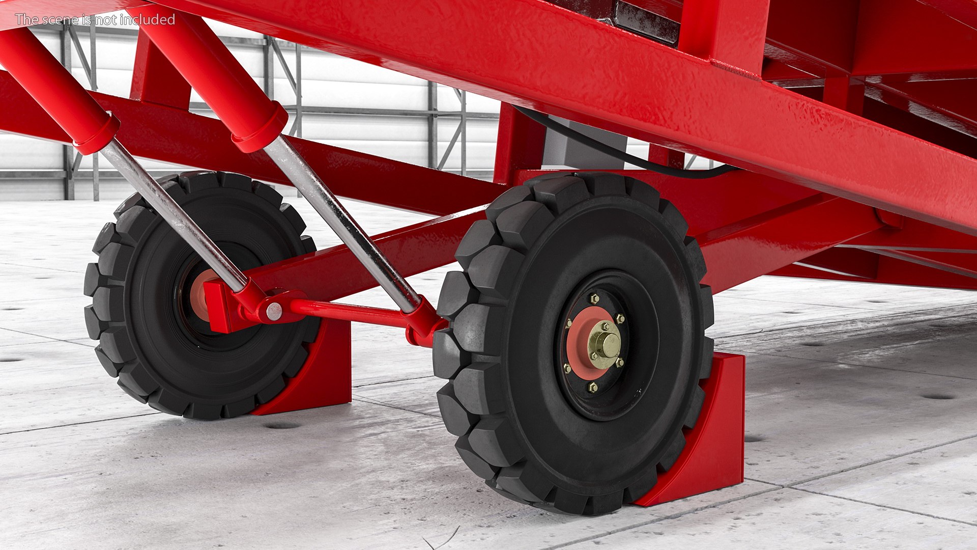 Mobile Loading Dock Ramp Red model - TurboSquid 1719800