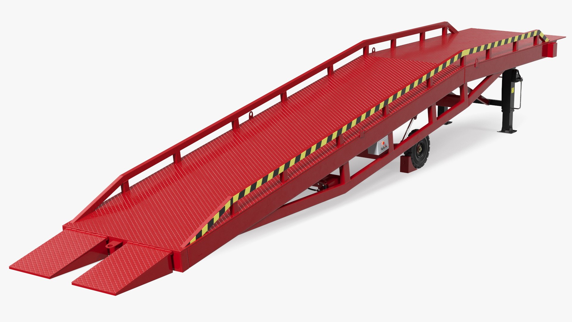 Mobile Loading Dock Ramp Red model - TurboSquid 1719800