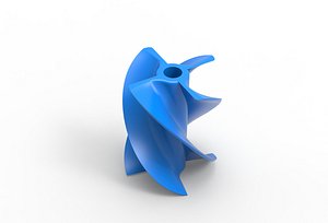 Water jet propeller 3D model