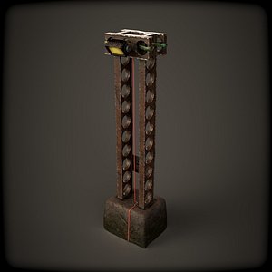 pillar light 3D model