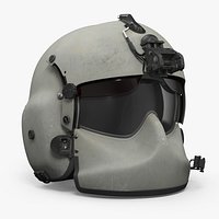 Gentex HGU-56 P Protective Flight Helmet Rigged for Cinema 4D