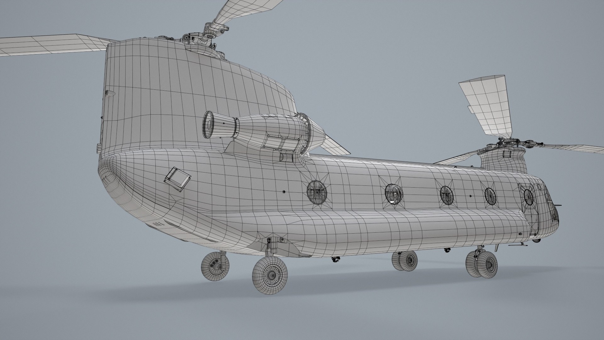 CH-47 Chinook Korean Army Basic Animation 3D model - TurboSquid 2169362