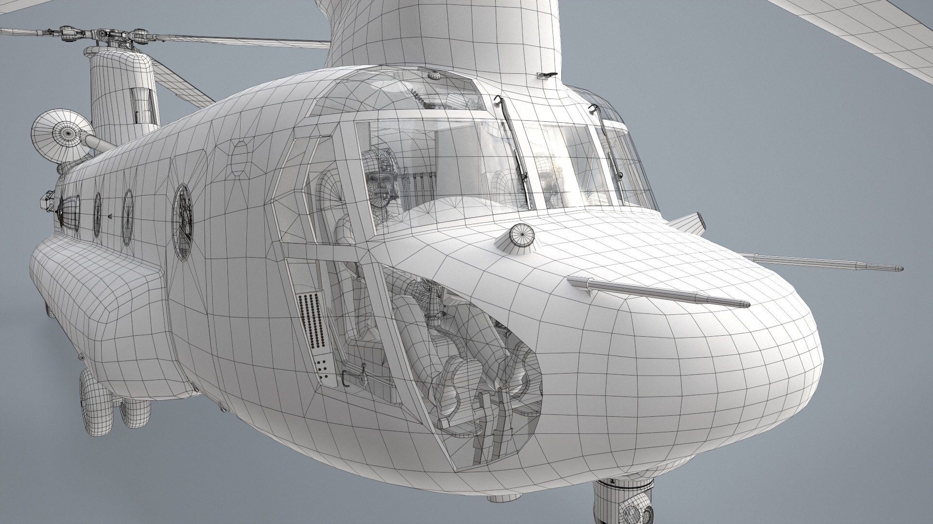 CH-47 Chinook Korean Army Basic Animation 3D model - TurboSquid 2169362