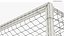 Handball Goal Post with Net Red White
