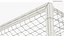 Handball Goal Post with Net Red White