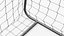 Handball Goal Post with Net Red White