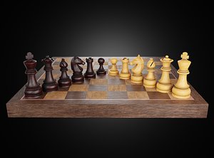 Chess Set - 3D Model by capedghost