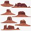 sandstone butte pack 1 3D model