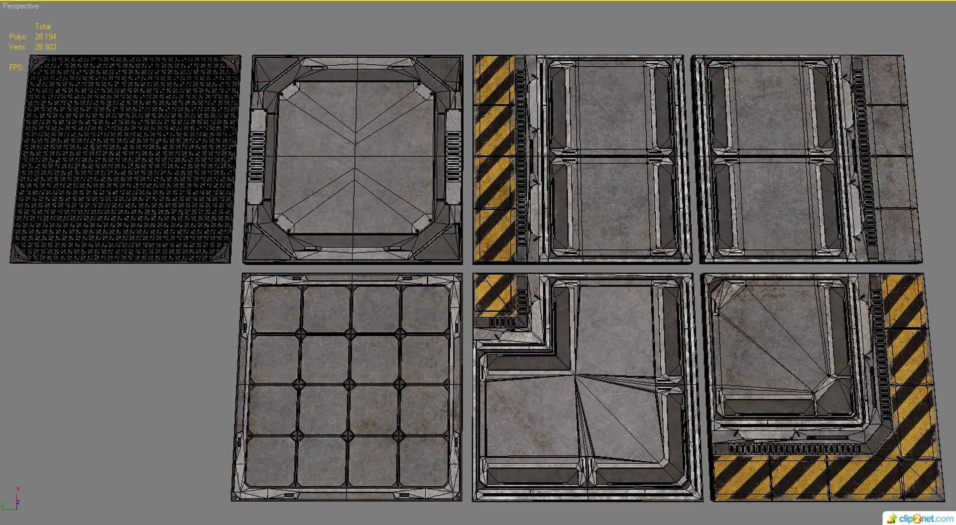 sci fi floor tiles