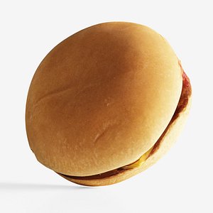 Scanned cheeseburger model