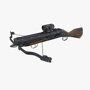 3D shotgun crossbow pbr model
