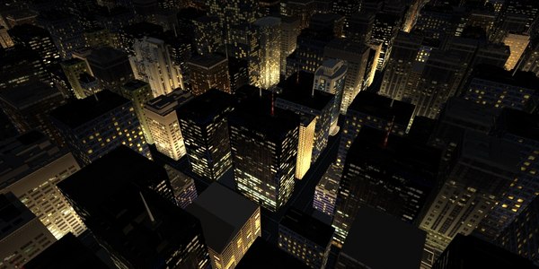 lwo building night rendering