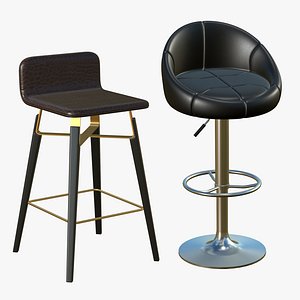 Stool Chair V262 3D model