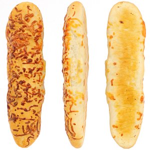 3D scanned long cheese bun
