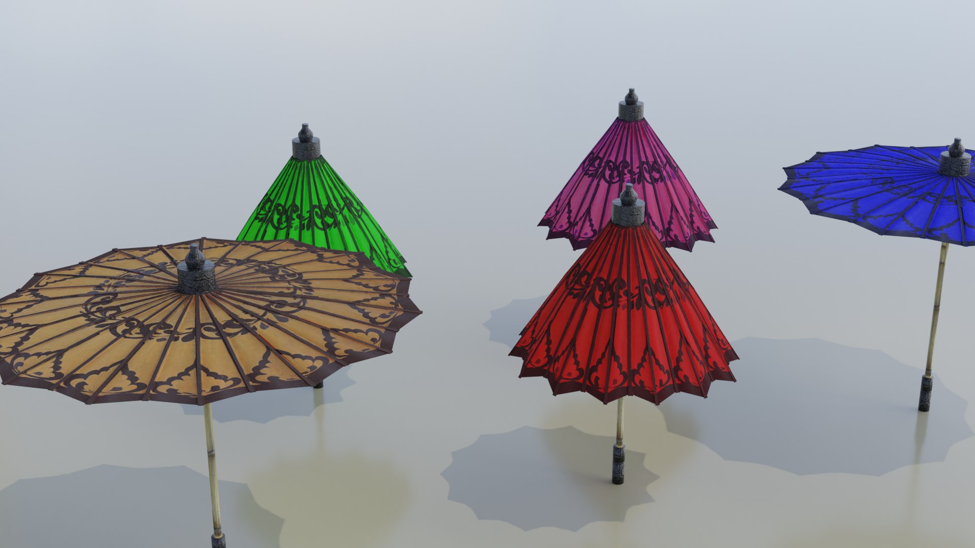 Pathein Sun Umbrella Myanmar Model - TurboSquid 1692311