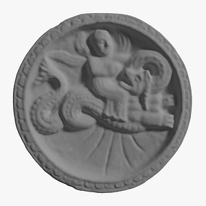 Plate with Sea Nymph Nereid Riding Sea Monster