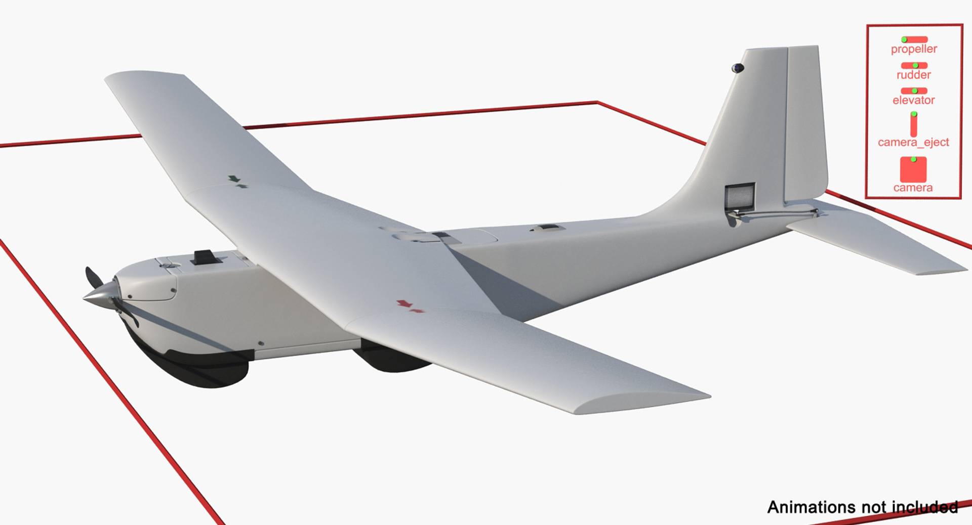 3D Model Small Military Uavs Rigged - TurboSquid 1280205