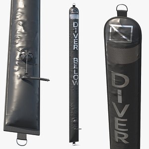 Emergency Safety Buoy Vertical Pink Black