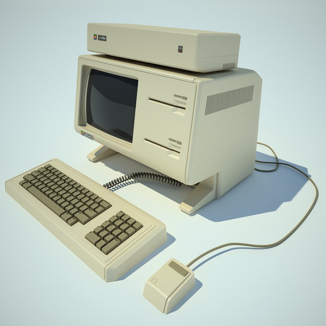apple lisa computer 3d model