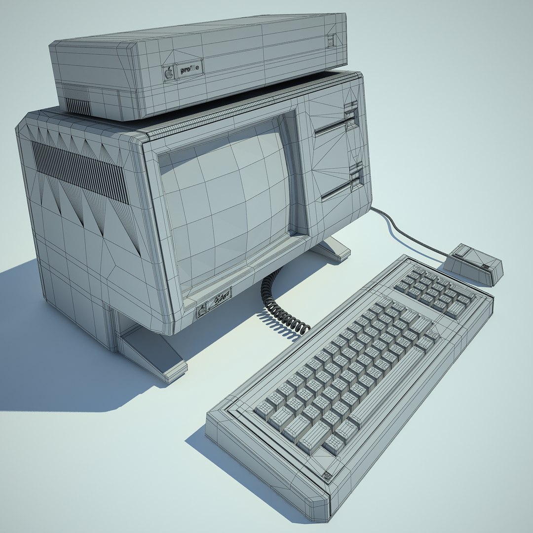 apple lisa computer 3d model