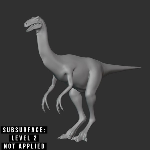 Ophiacomimus Basemesh Low Poly 3D model