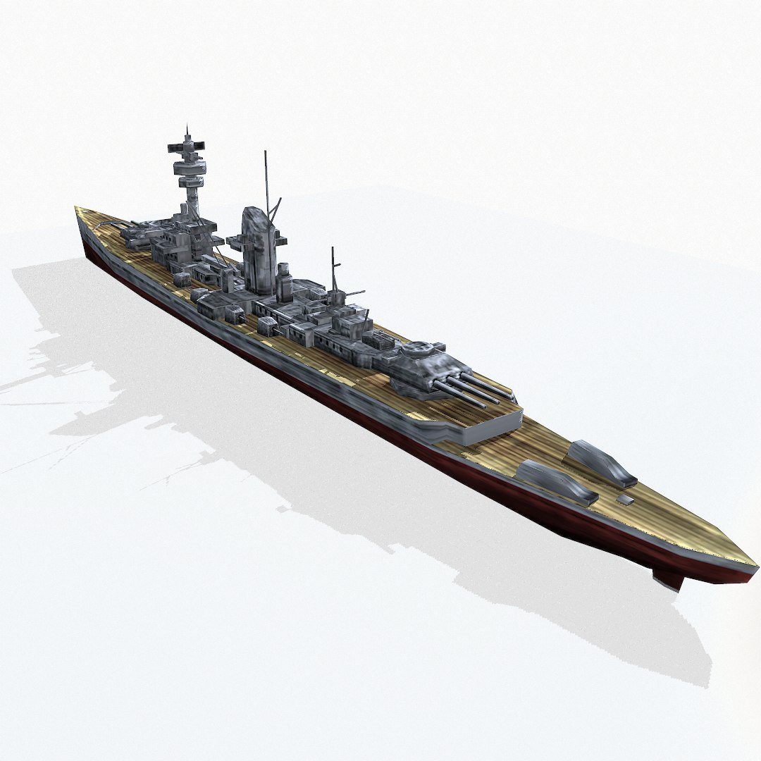 3d model armored cruiser