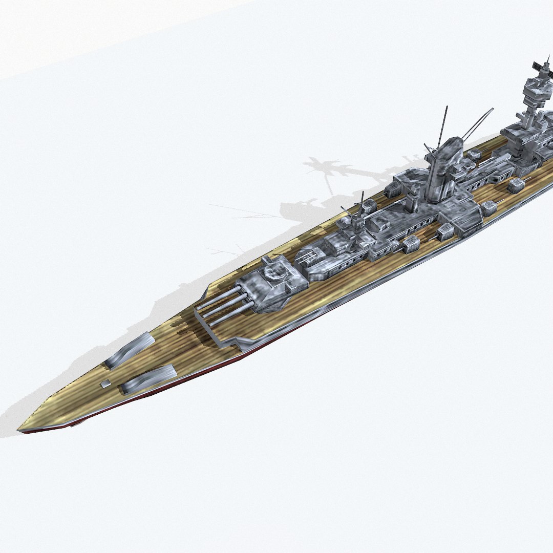 3d model armored cruiser