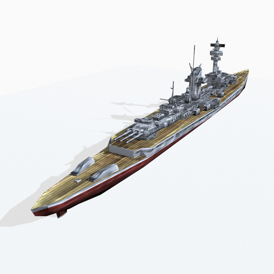 3d model armored cruiser