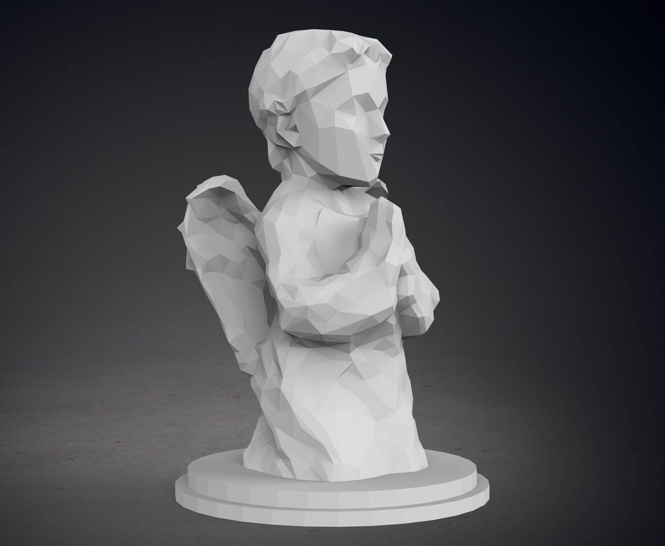 Low Poly Praying Angel Statue 3D model https://p.turbosquid.com/ts-thumb/Tg/cLoVhB/Ea/z08/jpg/1715264386/1920x1080/fit_q87/f9ac06da6bbd179dbcd31698817efce7abbbbdb0/z08.jpg