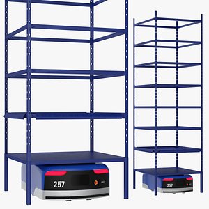 Warehouse Robot with Rack Generic
