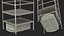 3D warehouse robot rack generic model