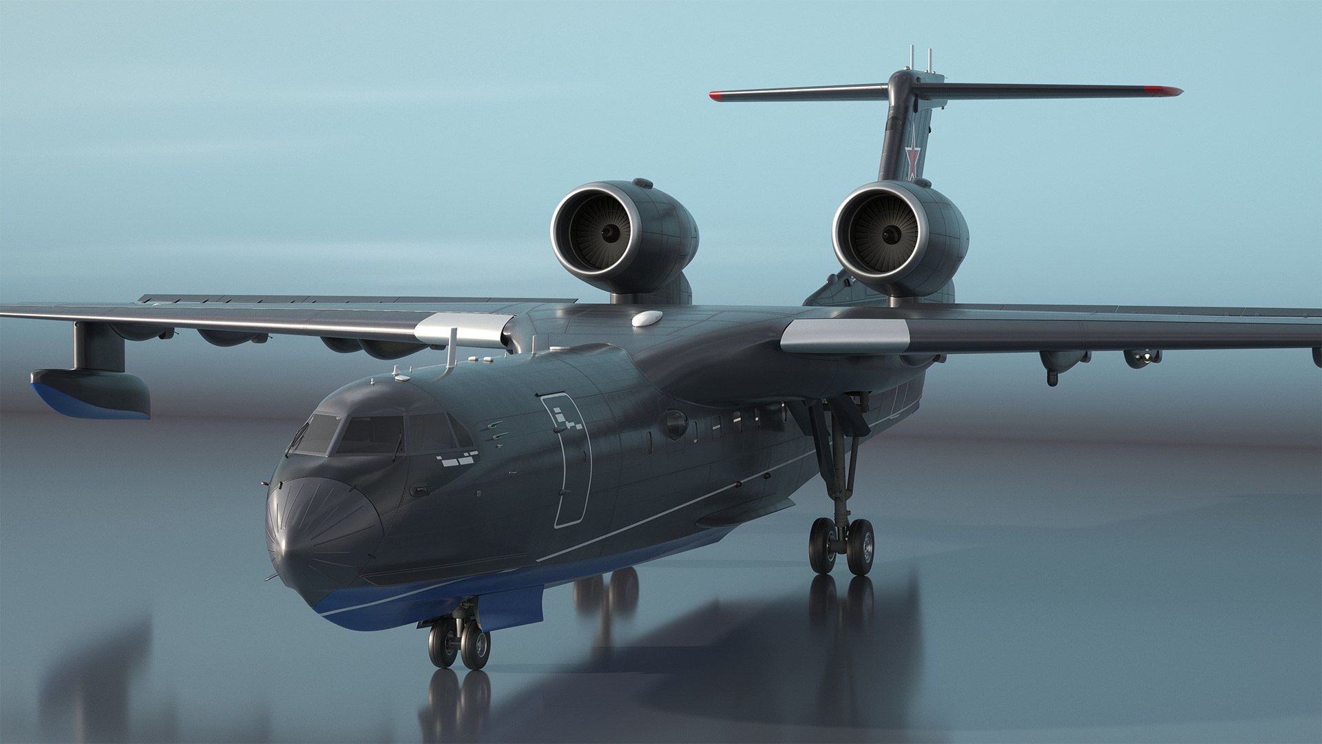 3D Be 200 Amphibious Aircraft Rigged For Cinema 4D - TurboSquid 2307526