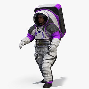 Astronaut Wearing xEMU Walking Pose