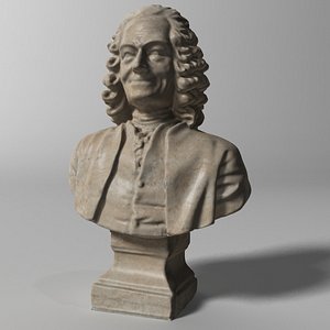 3D model voltaire french writer